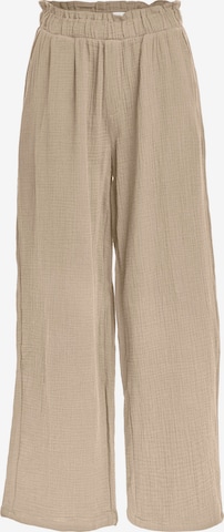 Wide leg Pantaloni 'CARINA' di OBJECT in beige: frontale