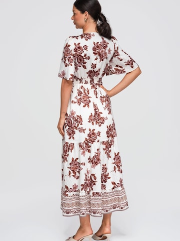 Ombre Dress in White