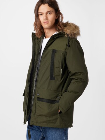 JACK & JONES Parka 'Rocket' in Grün: predná strana