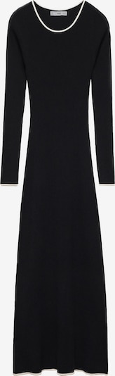 MANGO Pletené šaty 'SHADOWIN' - čierna / biela, Produkt