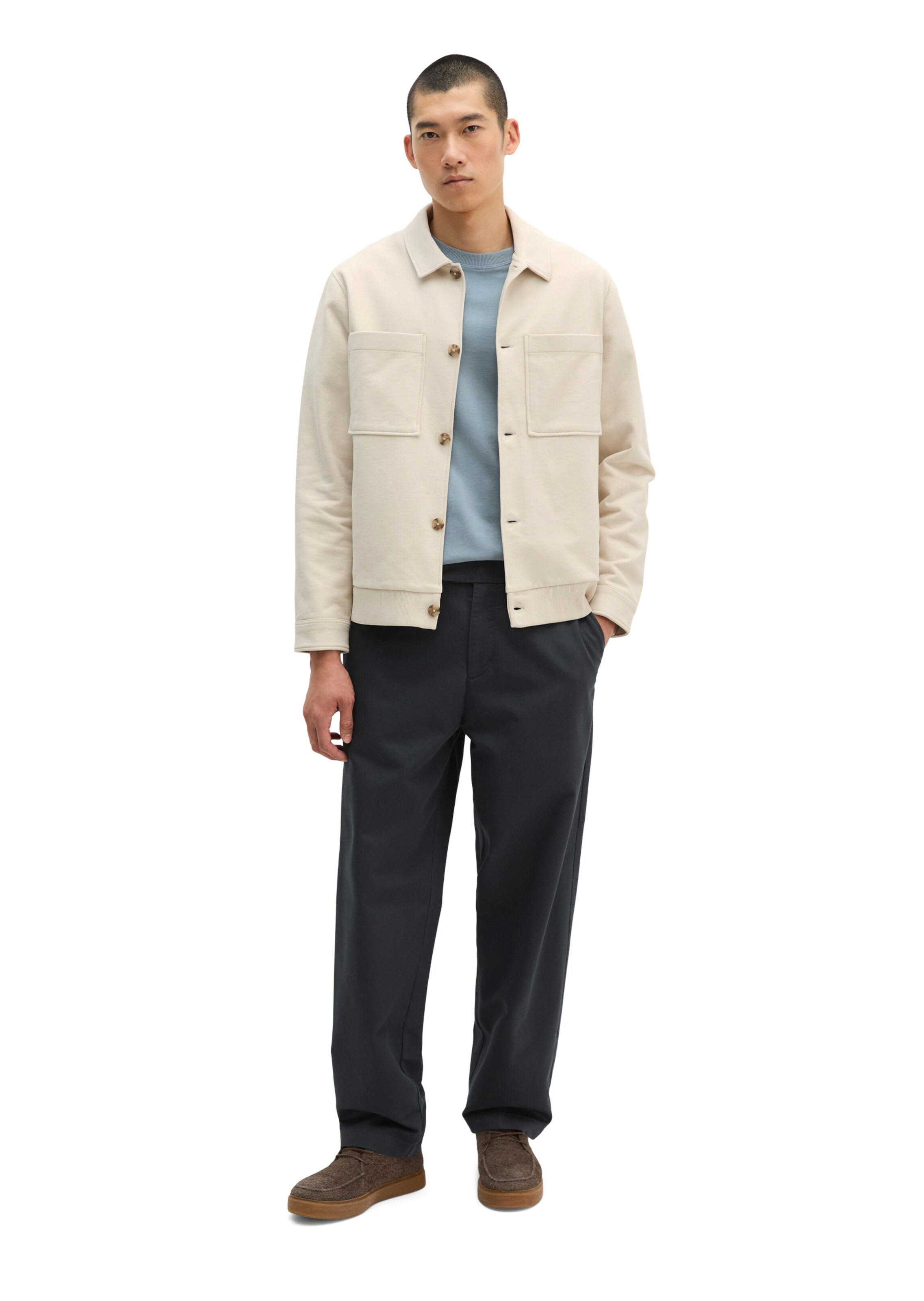 Marc O'Polo Sweatjacke in Beige