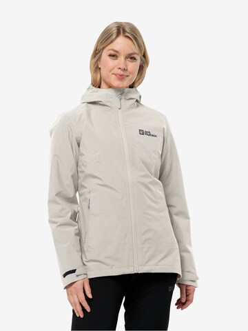 balta JACK WOLFSKIN Laisvalaikio striukė 'MOONRISE'