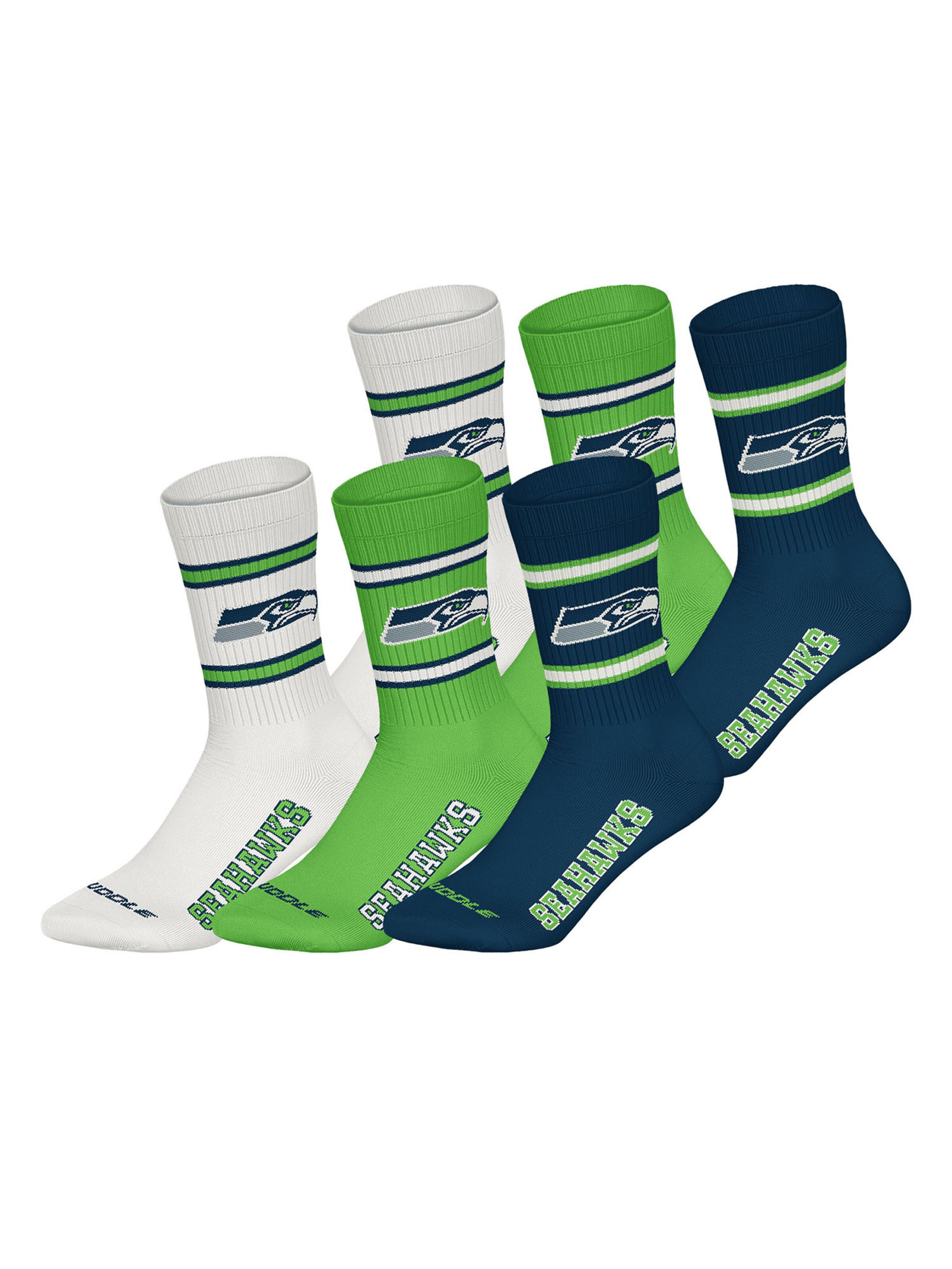 Chaussettes 'Seattle Seahawks' Huddle en bleu : devant