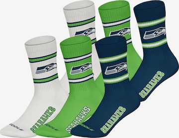 Chaussettes 'Seattle Seahawks' Huddle en bleu : devant