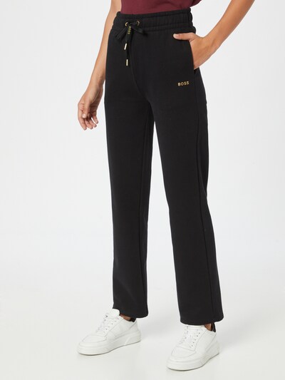BOSS Casual Hose 'Emayla' in gold / schwarz, Modelansicht