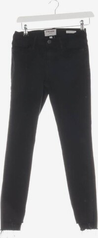 FRAME Jeans in 26 in Black: front