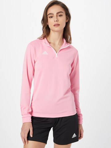 ADIDAS SPORTSWEAR Функциональная футболка 'Entrada 22' в Ярко-розовый: спереди