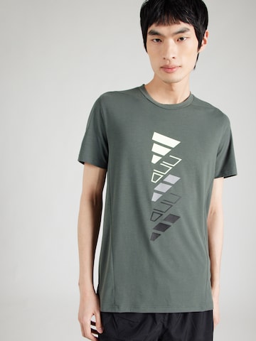 ADIDAS PERFORMANCE - Camiseta funcional en gris: frente