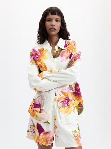 Desigual - Blusa en blanco: frente