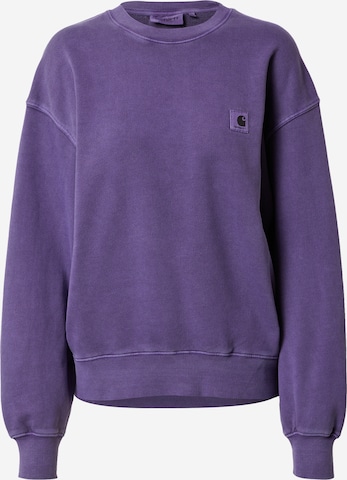Carhartt WIP Sweatshirt 'Nelson' in Purple: front