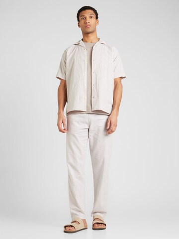 JACK & JONES regular Bukser med lægfolder 'Kane Summer' i beige