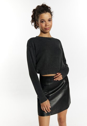 myMo ROCKS Pullover 'Ucy' in Schwarz: predná strana