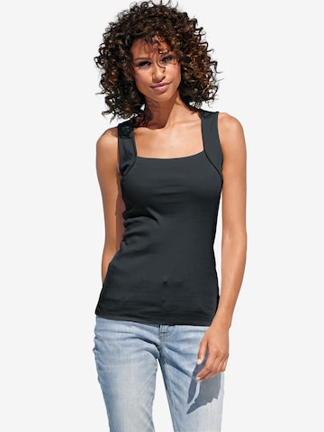heine Top in Black: front