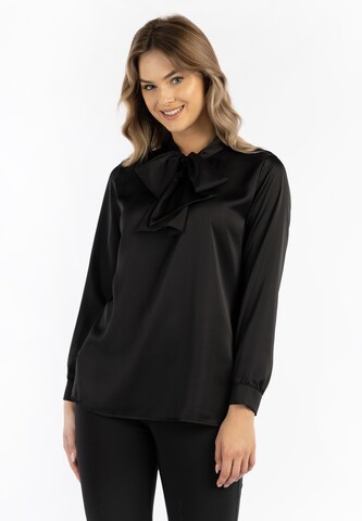 DreiMaster Klassik Blouse in Black: front