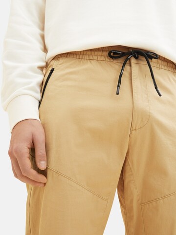 TOM TAILOR DENIM Regular Broek in Beige