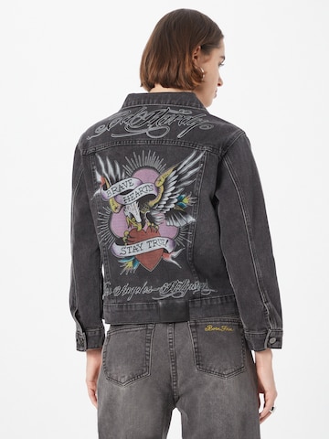 Ed Hardy Between-season jacket 'BRAVE-HEARTS' in Black