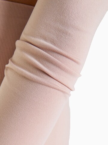 Bershka Skinny Leggings in Pink
