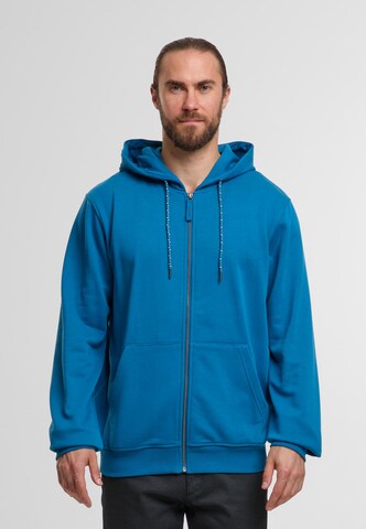 INDICODE JEANS Mikina 'Ponto' – modrá: přední strana