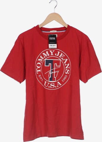 Tommy Jeans T-Shirt L in Rot: predná strana