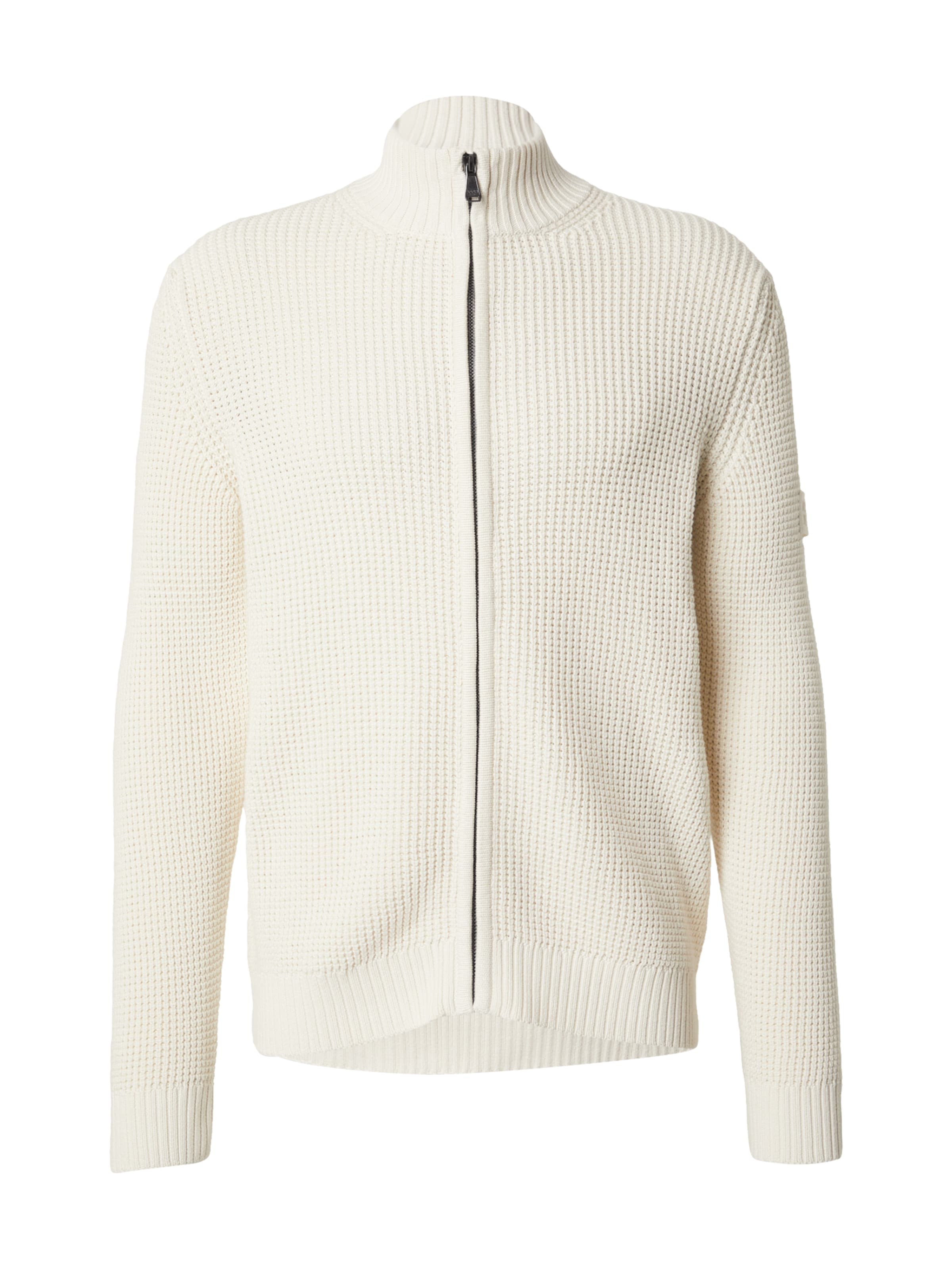 balta JOOP! Jeans Kardiganas 'Hajoros': priekis