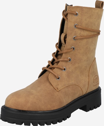 Dockers by Gerli Lace-Up Ankle Boots in Brown: front