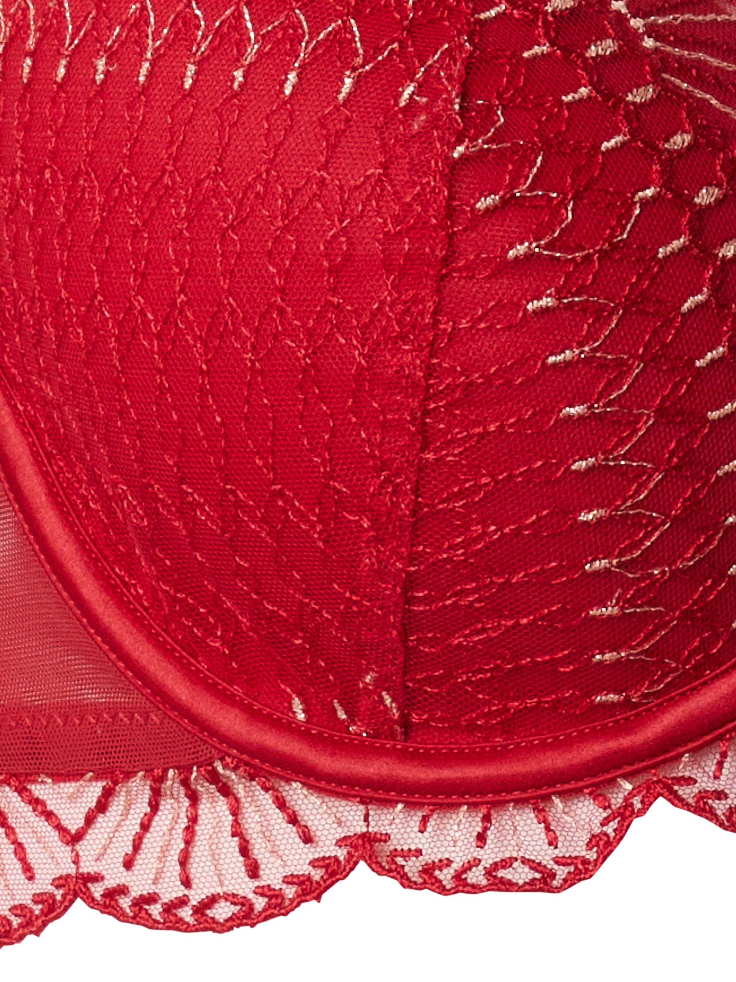 ETAM T-särgi Rinnahoidja 'ROSACE - N*5 CLASSIQUE', värv punane