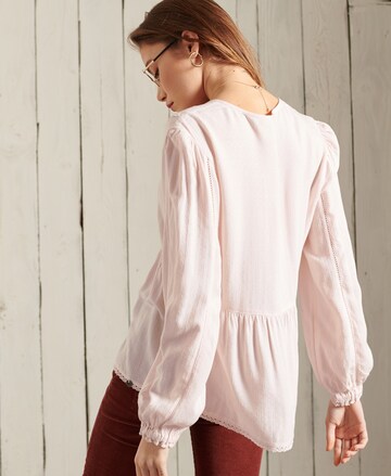 Superdry Bluse 'Jenny' in Pink