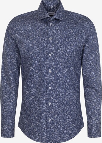 Coupe slim Chemise business SEIDENSTICKER en bleu : devant