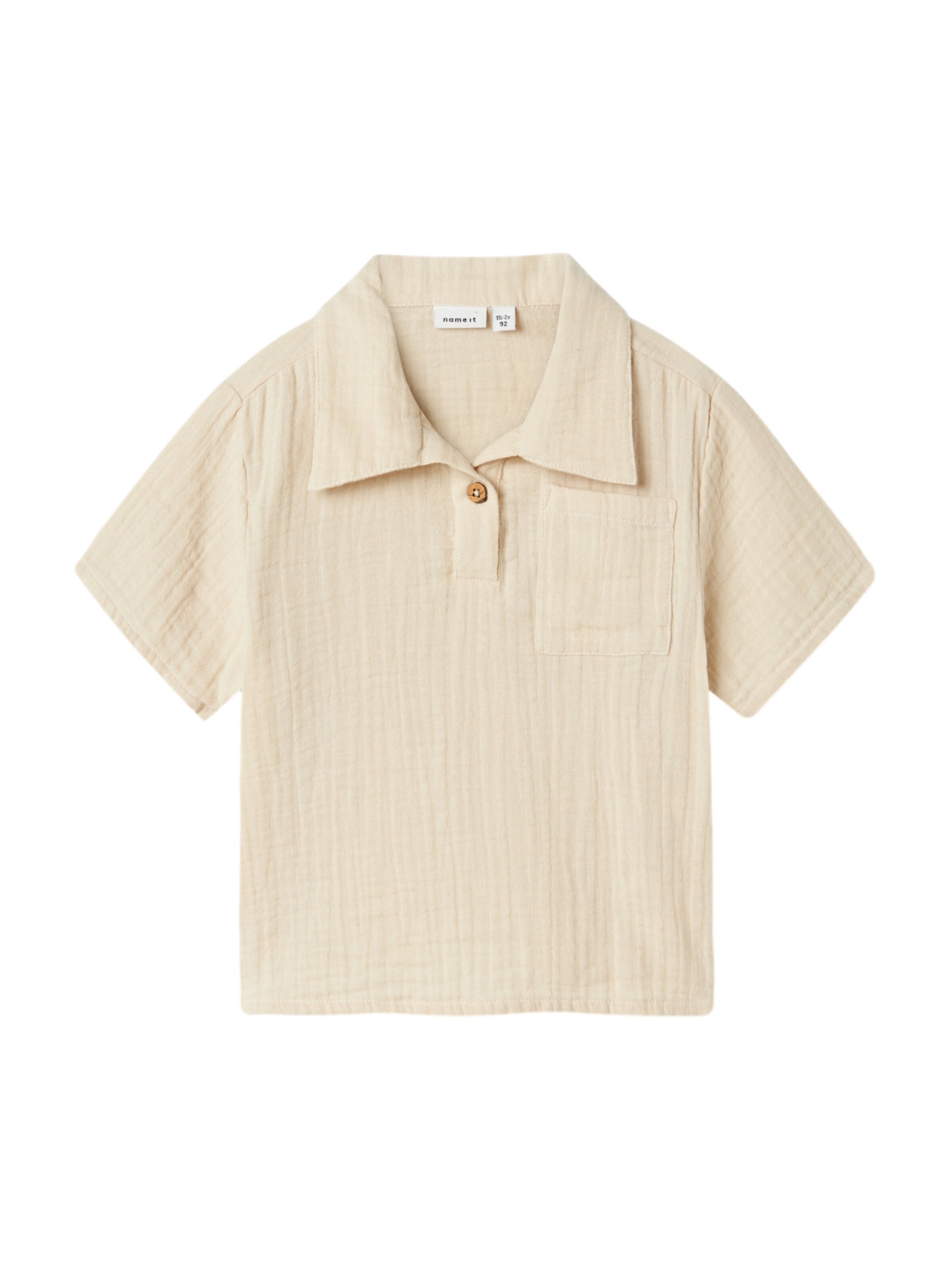 NAME IT Regular Fit Hemd 'Hefin' in Beige: Vorderseite