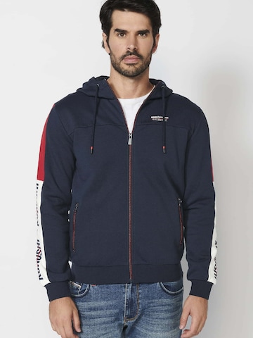 KOROSHI Sweat jacket in Blue: front