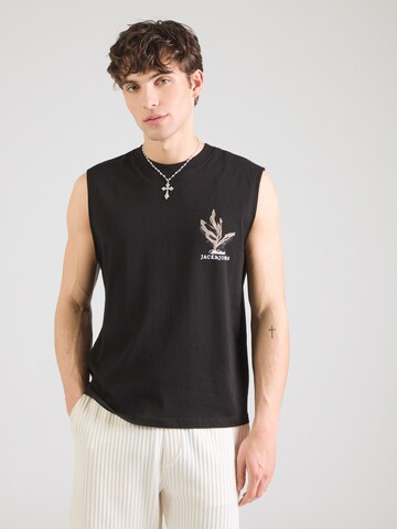 JACK & JONES Shirt 'JORMONTAUK' in Black: front