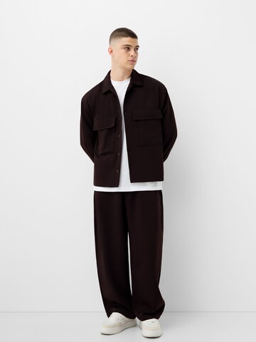 Bershka Comfort fit Srajca | rdeča barva