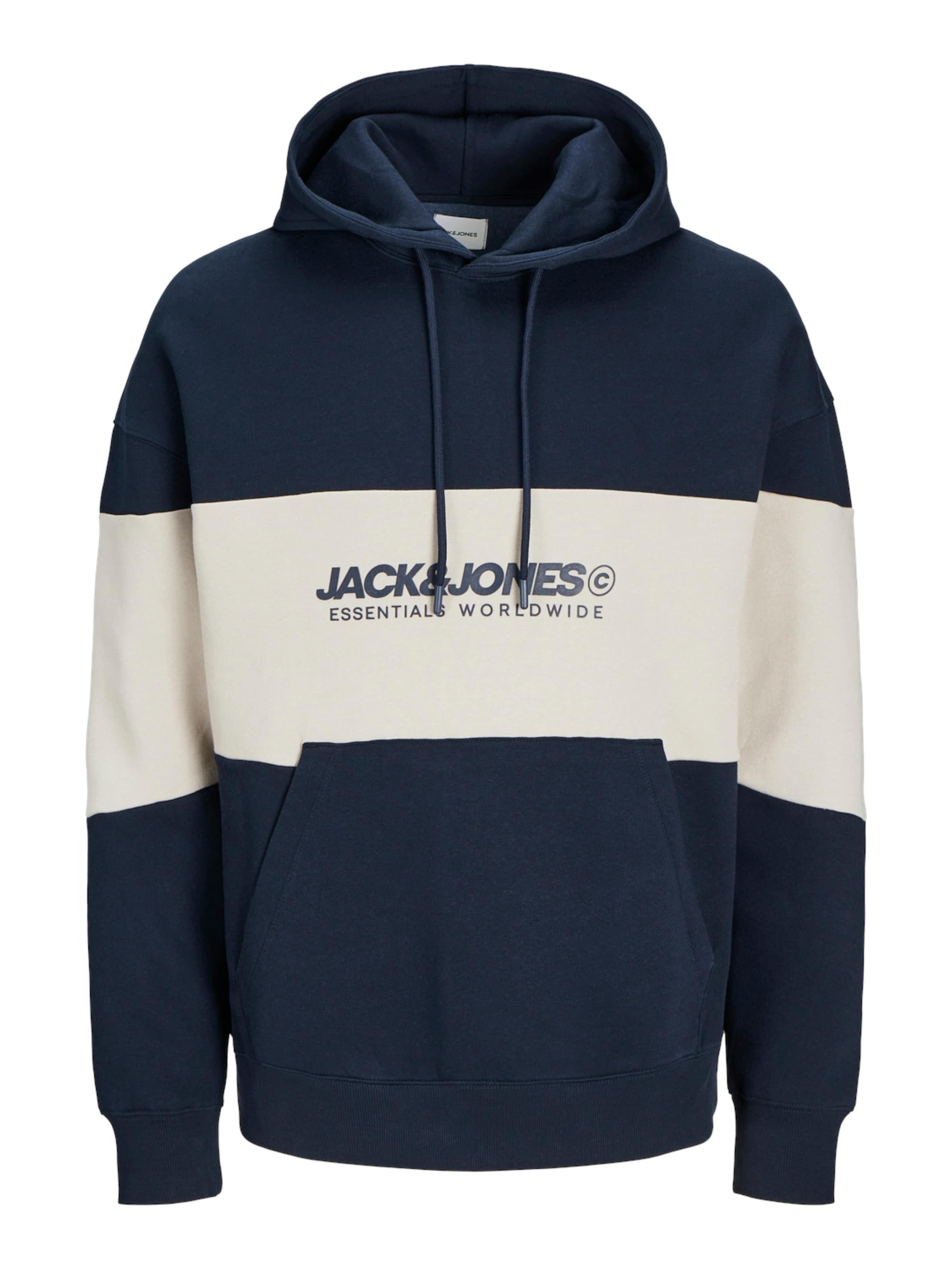 Sweat-shirt 'JJELegacy' JACK & JONES en bleu : devant