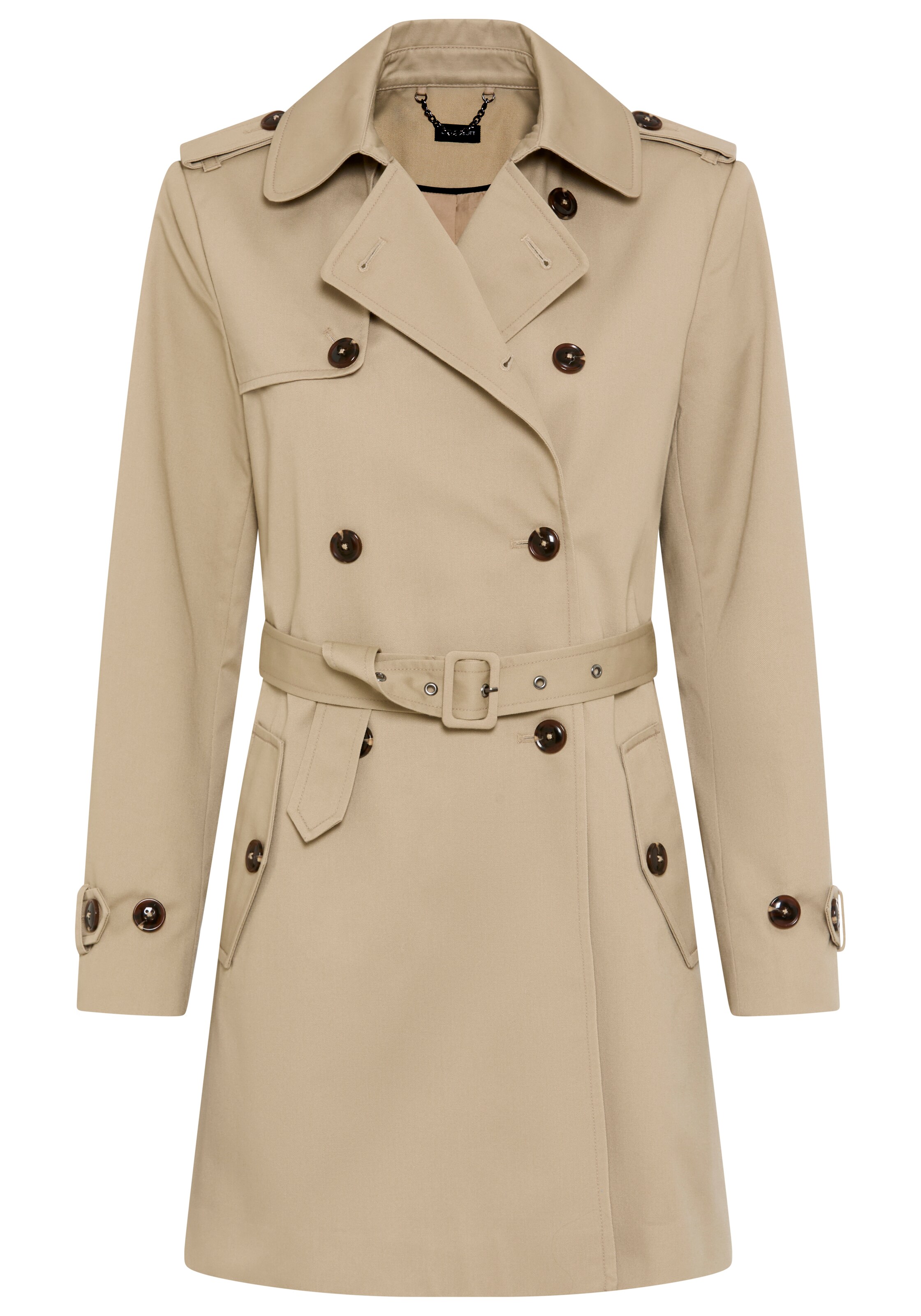 LAURA SCOTT Between-Seasons Coat in XS in Beige, Item view
