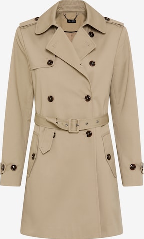 LAURA SCOTT Between-Seasons Coat in Beige: front