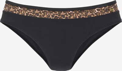 LASCANA Bikinihose in braun / gelb / schwarz, Produktansicht