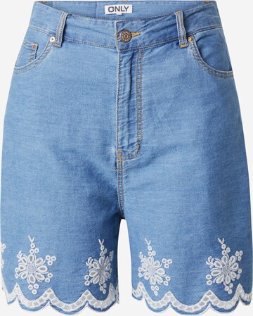 ONLY Loosefit Jeans 'OLIVIA' in Blauw: voorkant