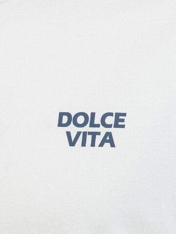 T-Shirt 'KLDolce Vita' Key Largo en blanc