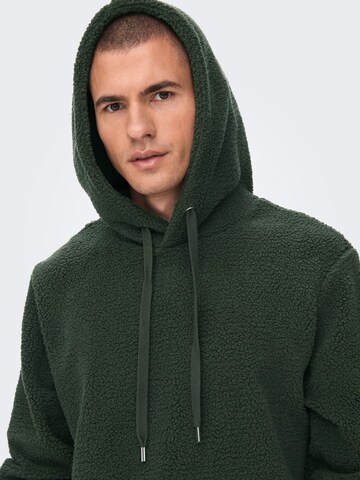 Sweat-shirt Only & Sons en vert