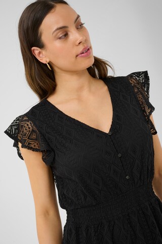 Cream Jurk 'Danika' in Zwart