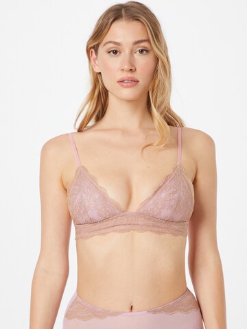 Dora Larsen Triangle Bra 'NORA' in Pink: front