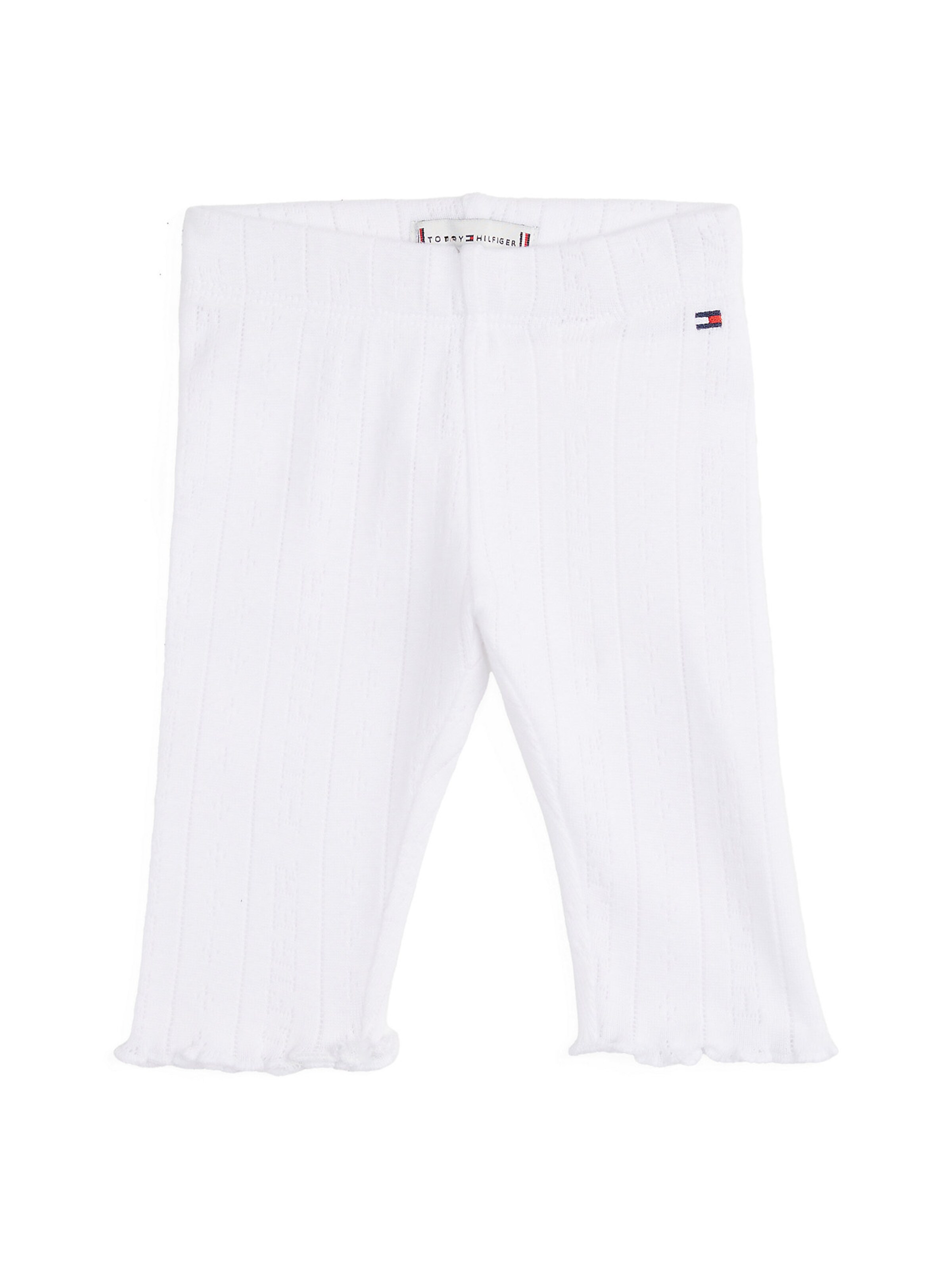 TOMMY HILFIGER Regular Leggings 'Pointelle' in Weiß: Vorderseite