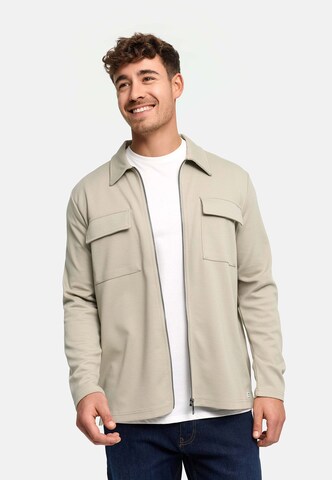 INDICODE JEANS Regular fit Zakelijk overhemd 'Nezzo' in Beige: voorkant