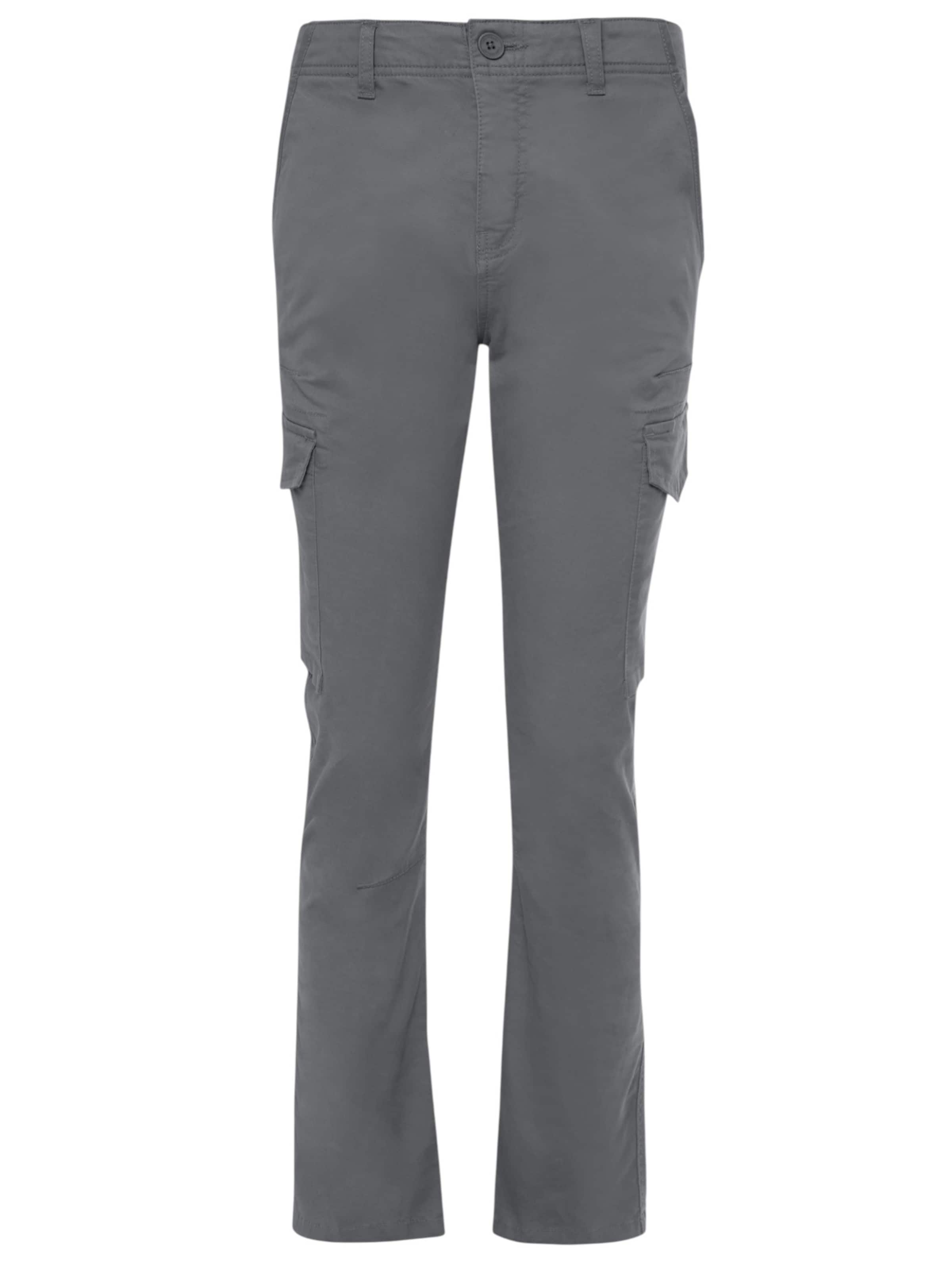 Threadbare lange Cargohose 'Battle Drill' in Grau: Vorderseite