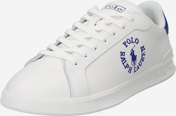 Baskets basses Polo Ralph Lauren en blanc : devant