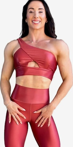 LUXFEELSportski top 'Carmela Pearl' - smeđa boja: prednji dio