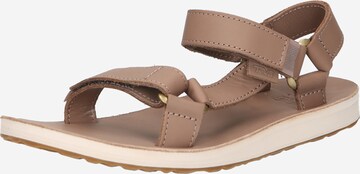 Sandales à lanières TEVA en beige : devant