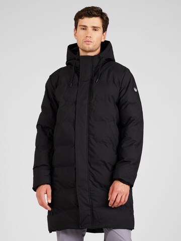 Lake View Mantel in Schwarz: Vorderseite