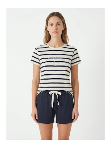 By Louise Pajama in Blue: front