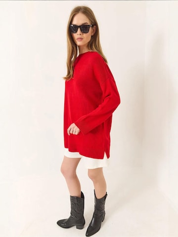 Bianco Lucci - Pullover 'Pullover' em vermelho